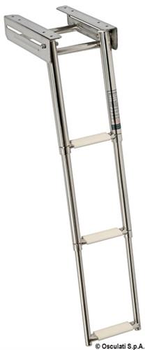 Scaletta inox stretta a scomparsa 3 gradini